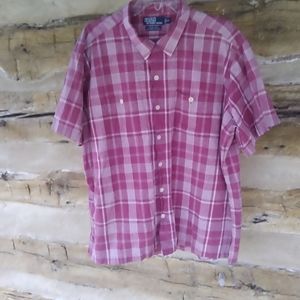 Polo By Ralph Lauren Sport Keel Red Plaid Shirt Size XXL